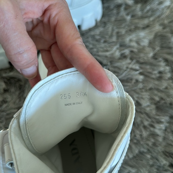 PRADA MONOLITH LEATHER BOOTS - Picture 8 of 12